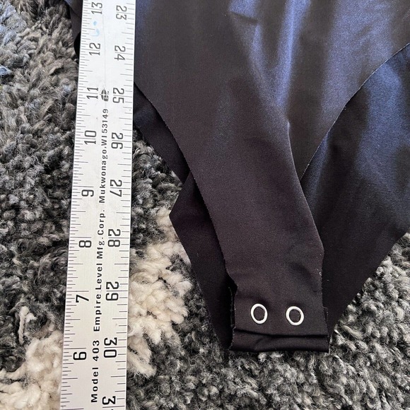 Bershka Striped Long Sleeve Surplice Neck Bodysuit Medium - Picture 2 of 7